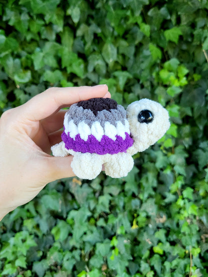 Ace Pride Turtle Plushie | Made by queer artist!