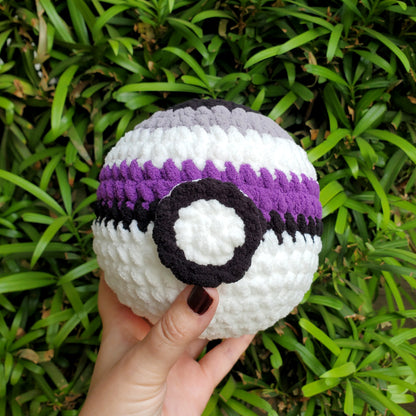 Ace Pride Pokéball Plushie | Made by queer artist!