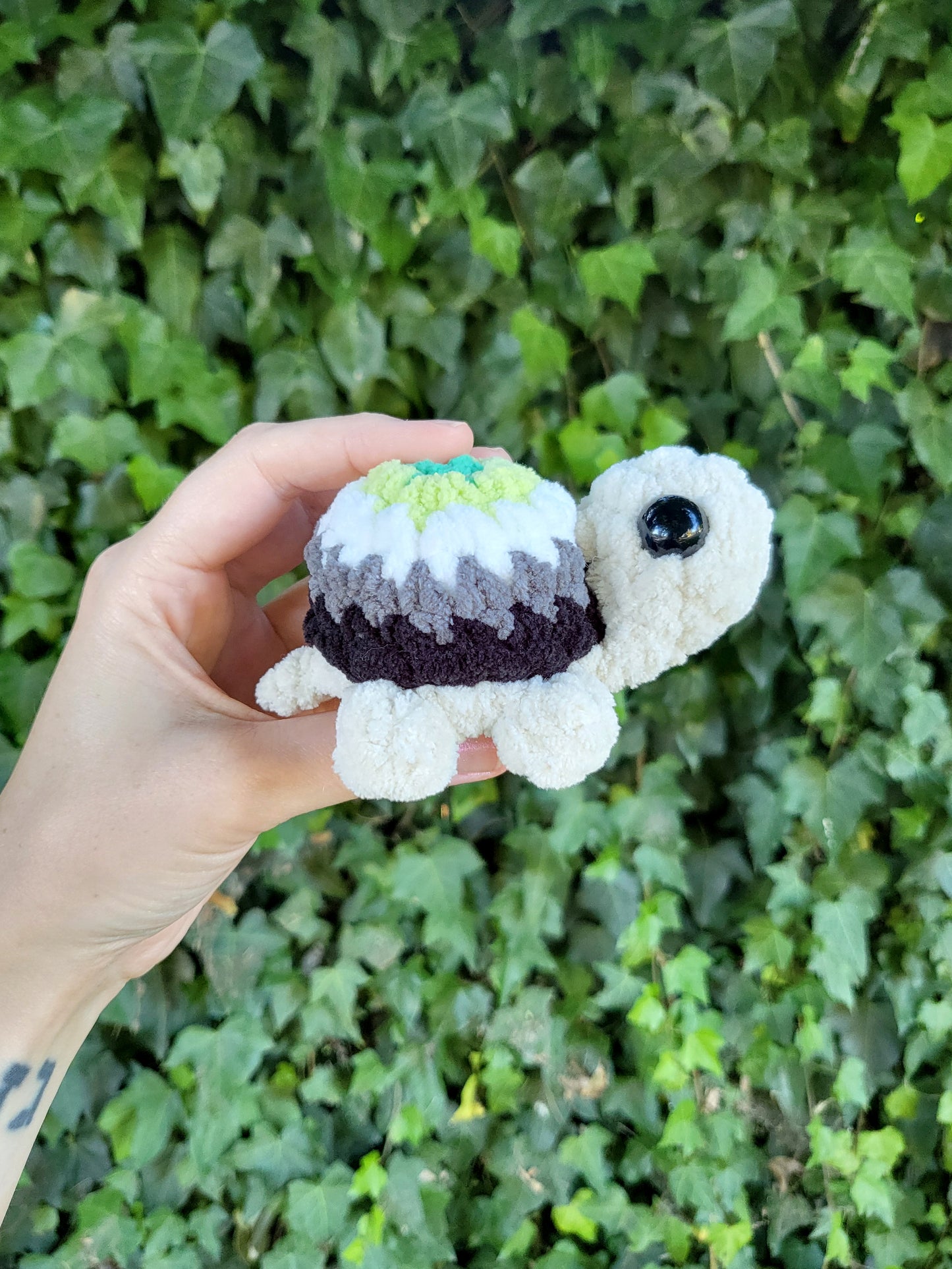 Aro Pride Turtle Plushie | Made by queer artist!