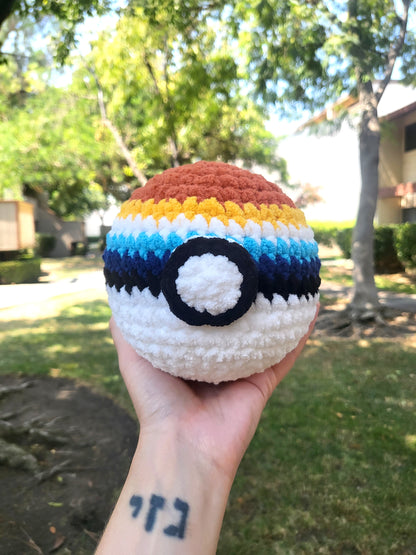 Aroace Pride Pokéball Plushie | Made by queer artist!