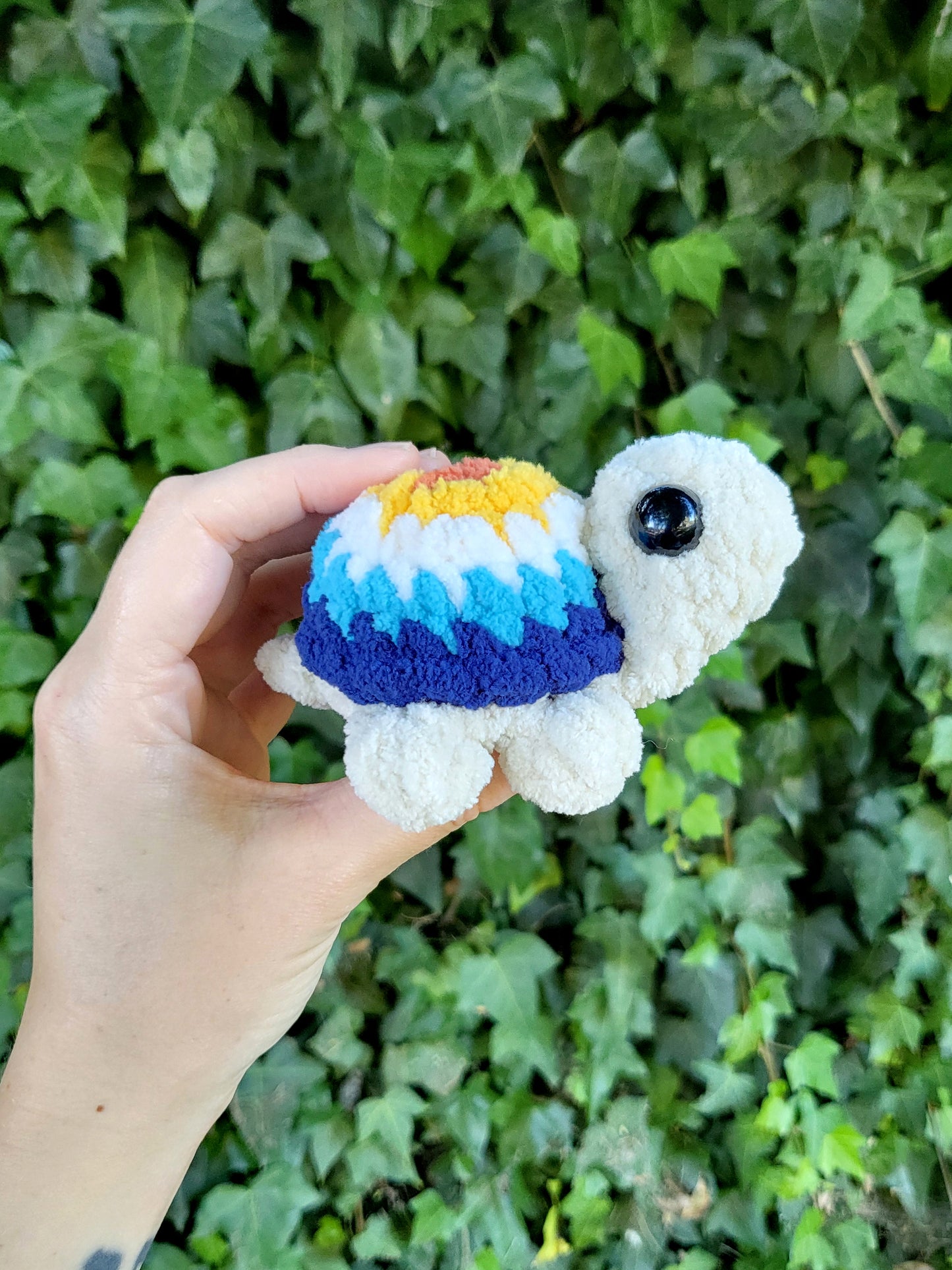 Aroace Pride Turtle Plushie | Made by queer artist!