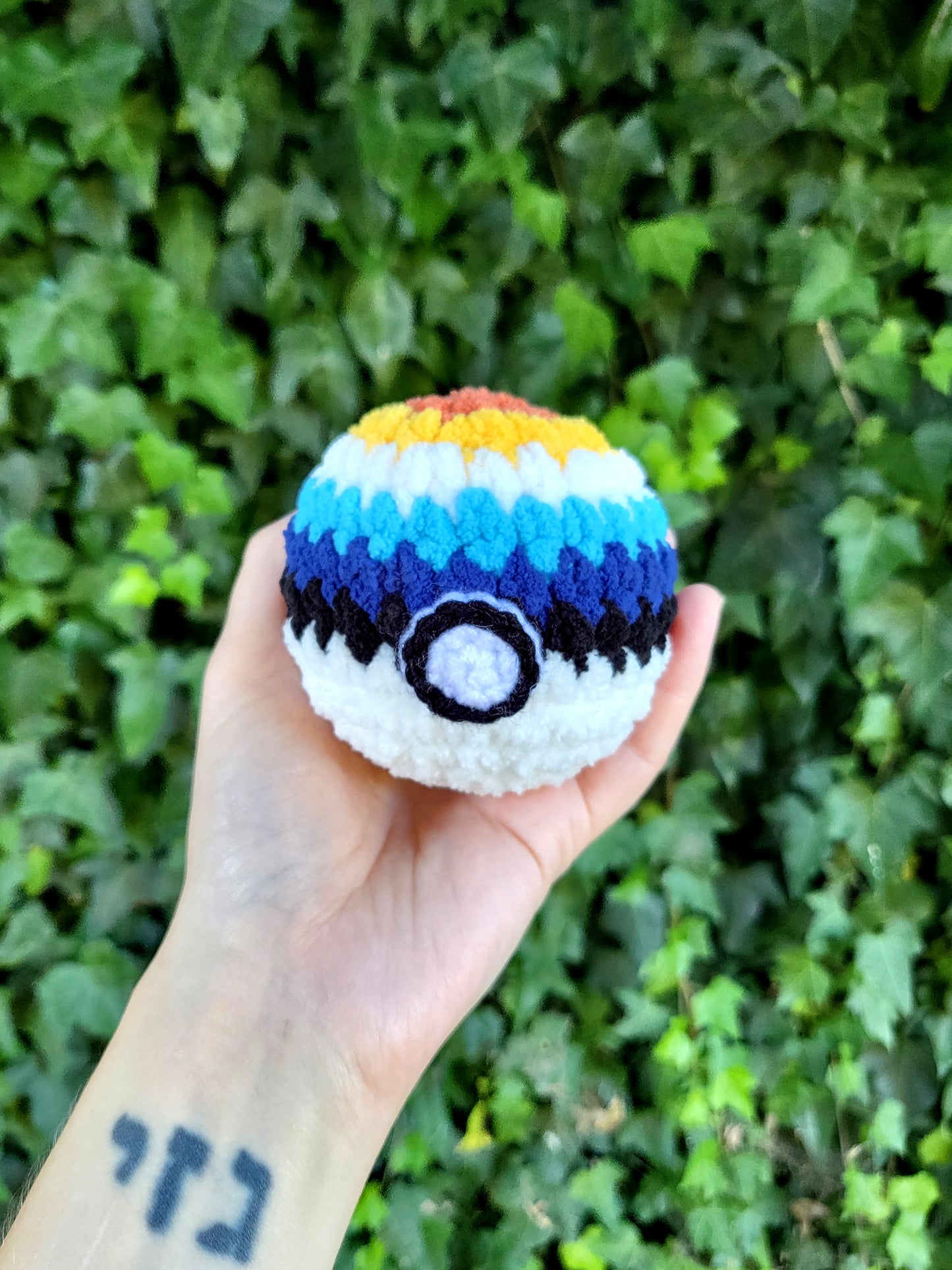 Aroace Pride Mini Pokéball Plushie | Made by queer artist!