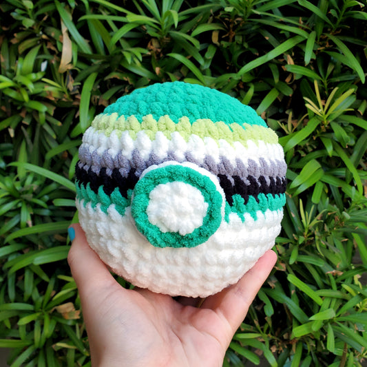 Aro Pride Pokéball Plushie | Made by queer artist!