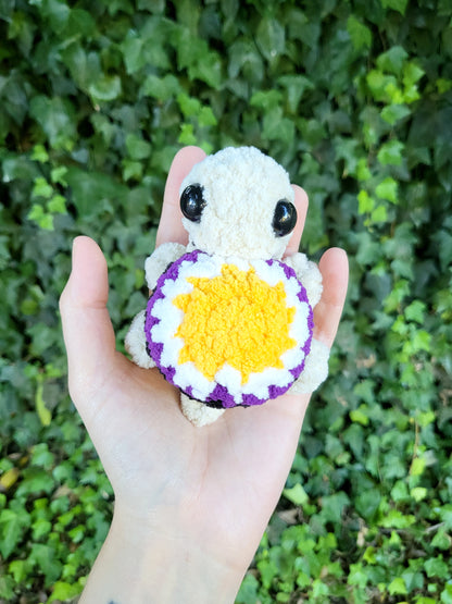 Enby Pride Turtle Plushie | Made by queer artist!