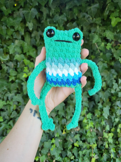 Gay Man/MLM Pride Frog Plushie | Made by queer artist!