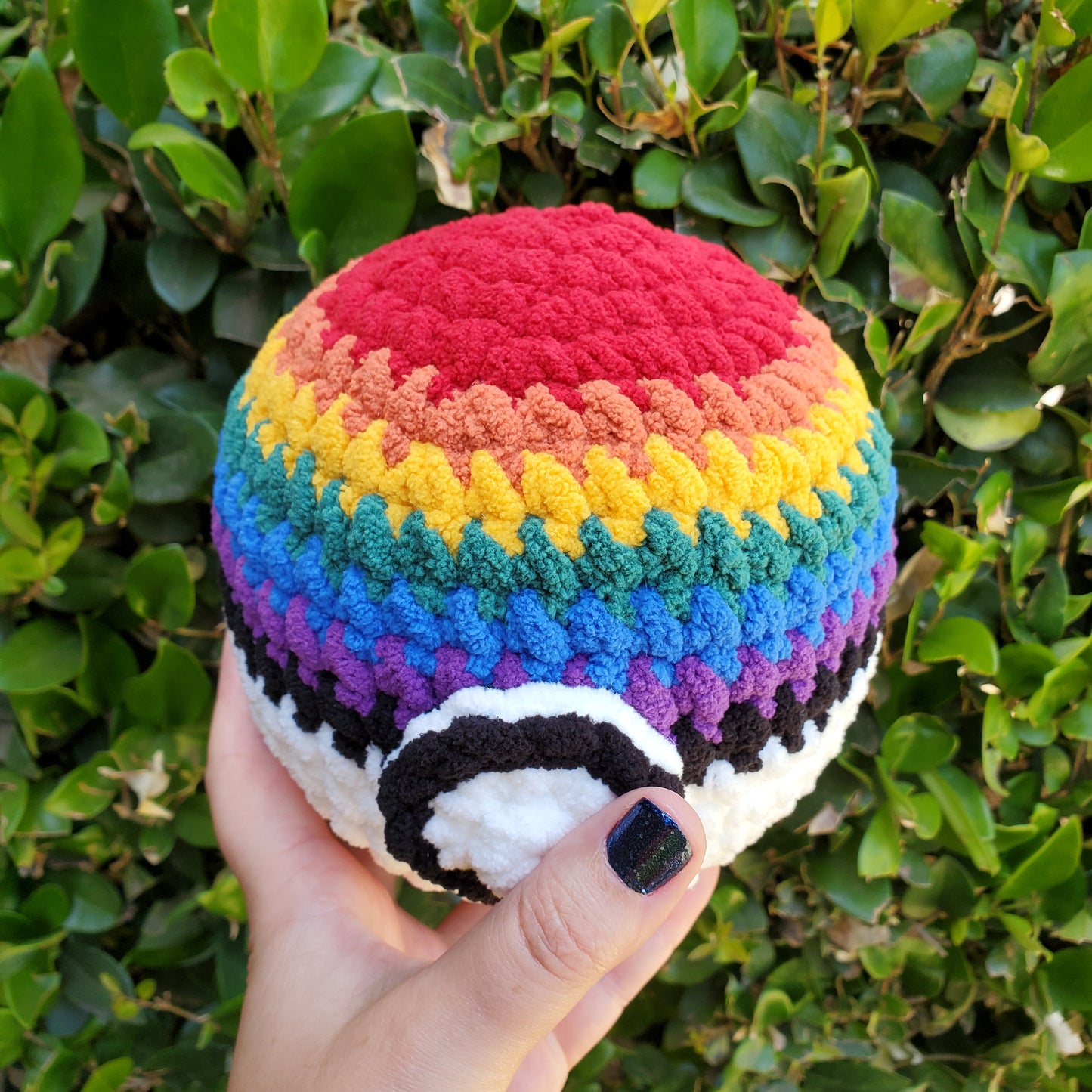 LGBTQIA+/Gay Pride Pokéball Plushie | Made by queer artist!