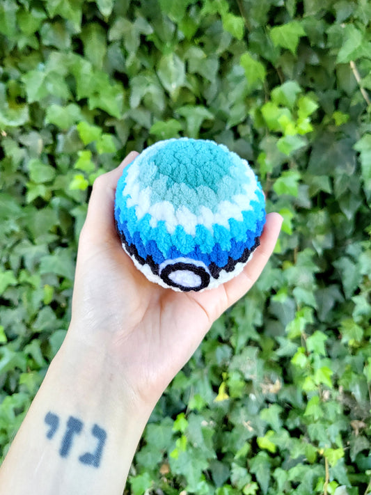 Gay Man/MLM Pride Mini Pokéball Plushie | Made by queer artist!