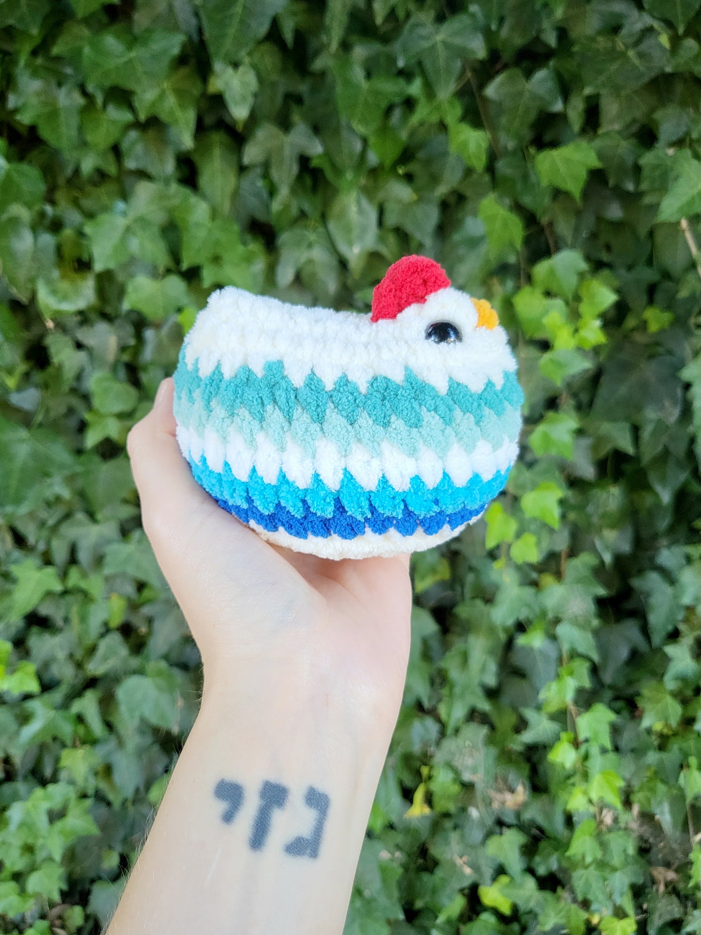 Gay Man/MLM Pride Chicken Plushie | Made by queer artist!