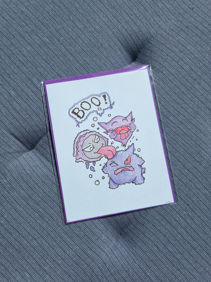 Gengar Family | Art Print Greeting Card