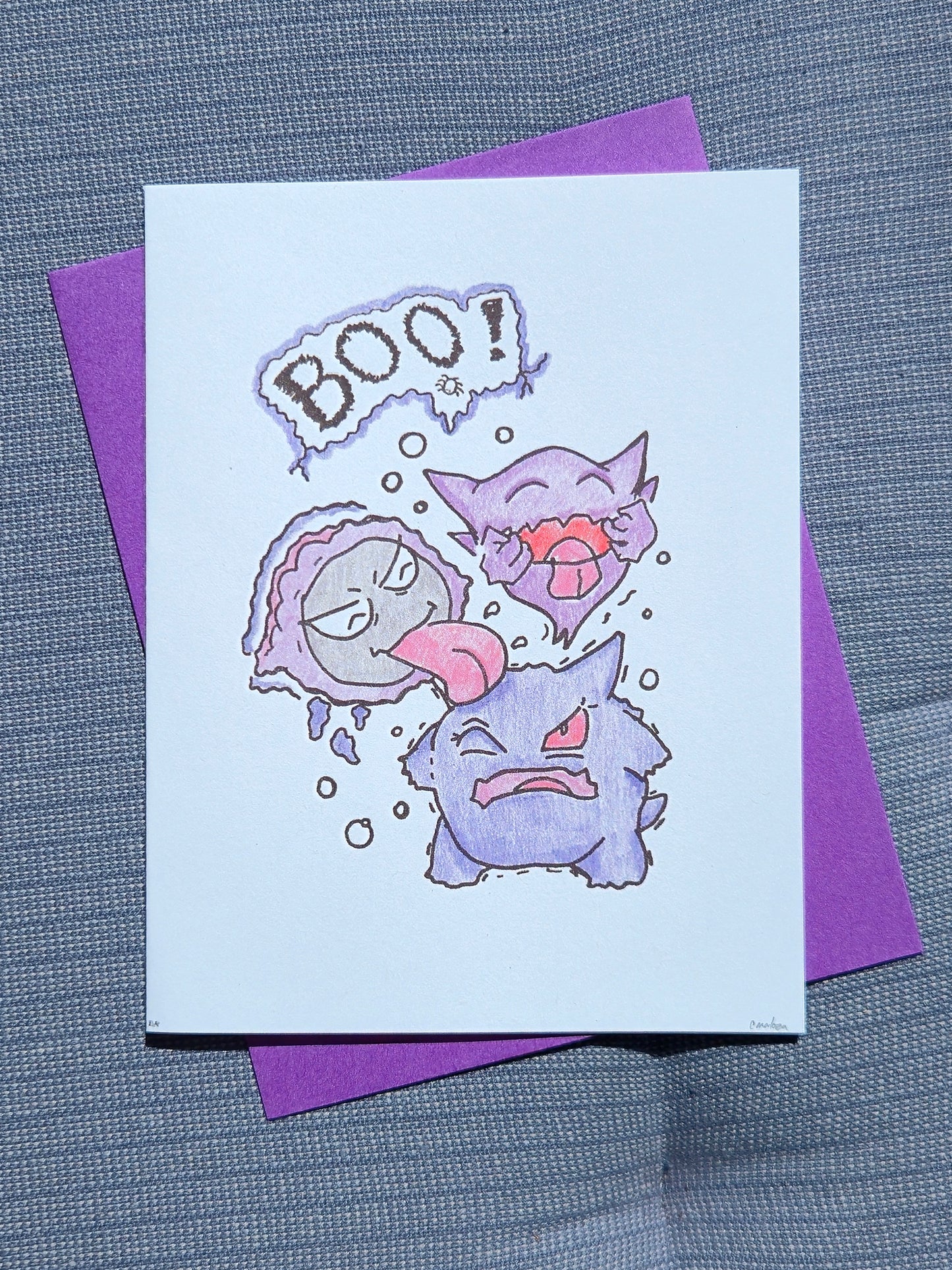 Gengar Family | Art Print Greeting Card