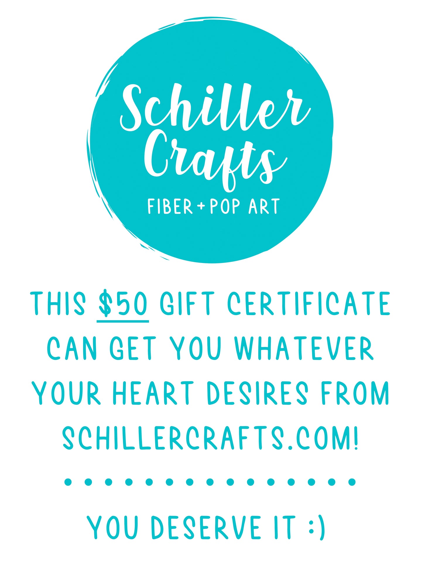 Schiller Crafts Gift Certificate