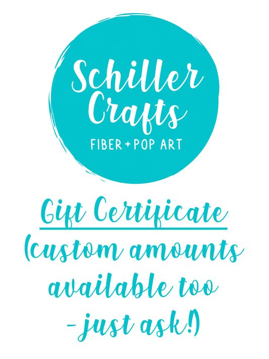 Schiller Crafts Gift Certificate