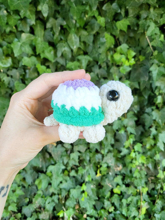 Genderqueer Pride Turtle Plushie | Made by queer artist!