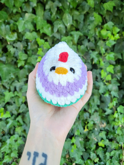 Genderqueer Pride Chicken Plushie | Made by queer artist!