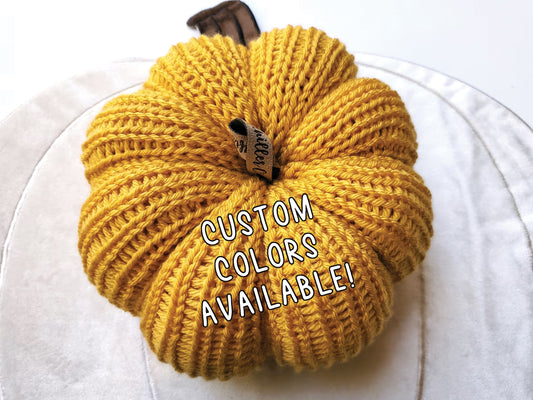 Custom LARGE Single Knit Pumpkin