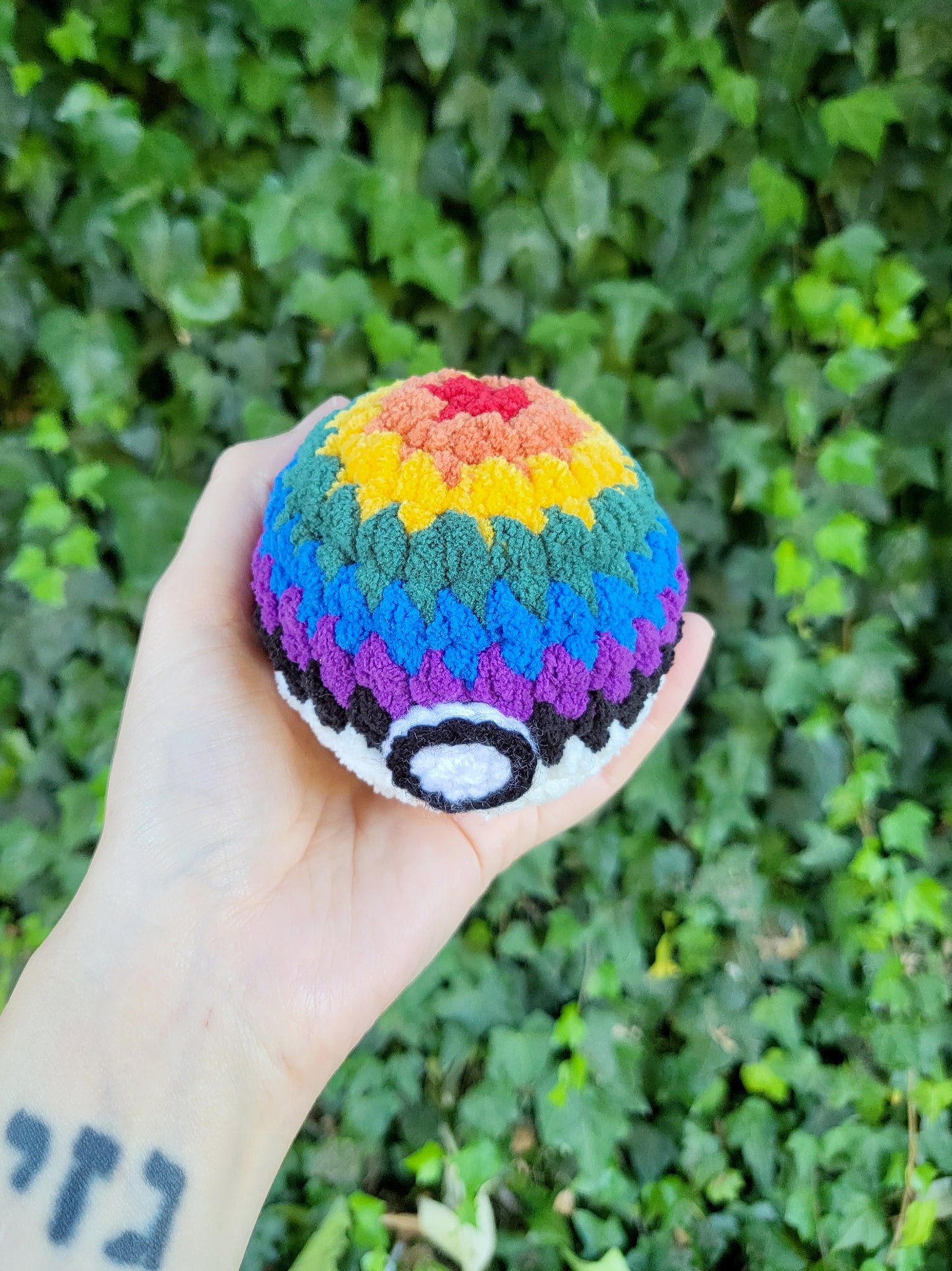 LGBT(QIA+) Pride Mini Pokéball Plushie | Made by queer artist!