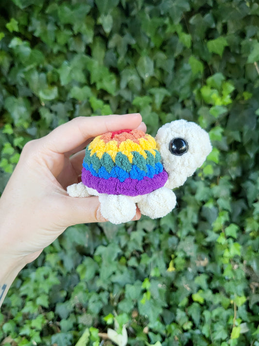 LGBT(QIA+) Pride Turtle Plushie | Made by queer artist!