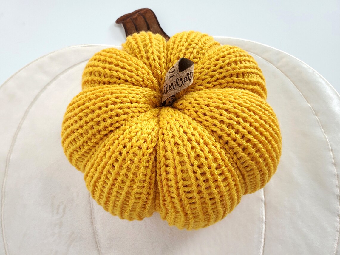 Custom LARGE Single Knit Pumpkin