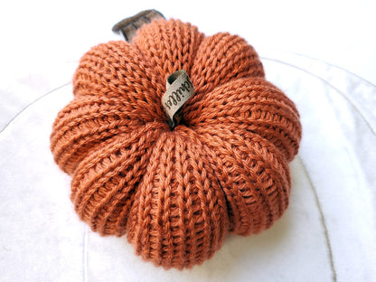 Set of 3 MEDIUM Custom Knit Pumpkins