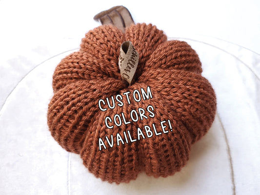 Custom MEDIUM Single Knit Pumpkin