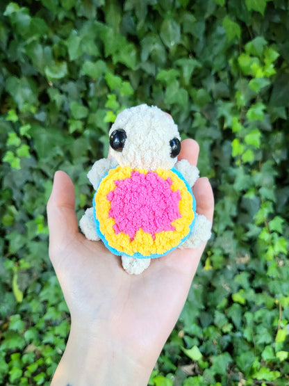 Pan Pride Turtle Plushie | Made by queer artist!