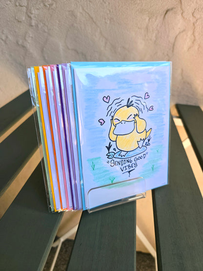 Psyduck Vibes | Art Print Greeting Card