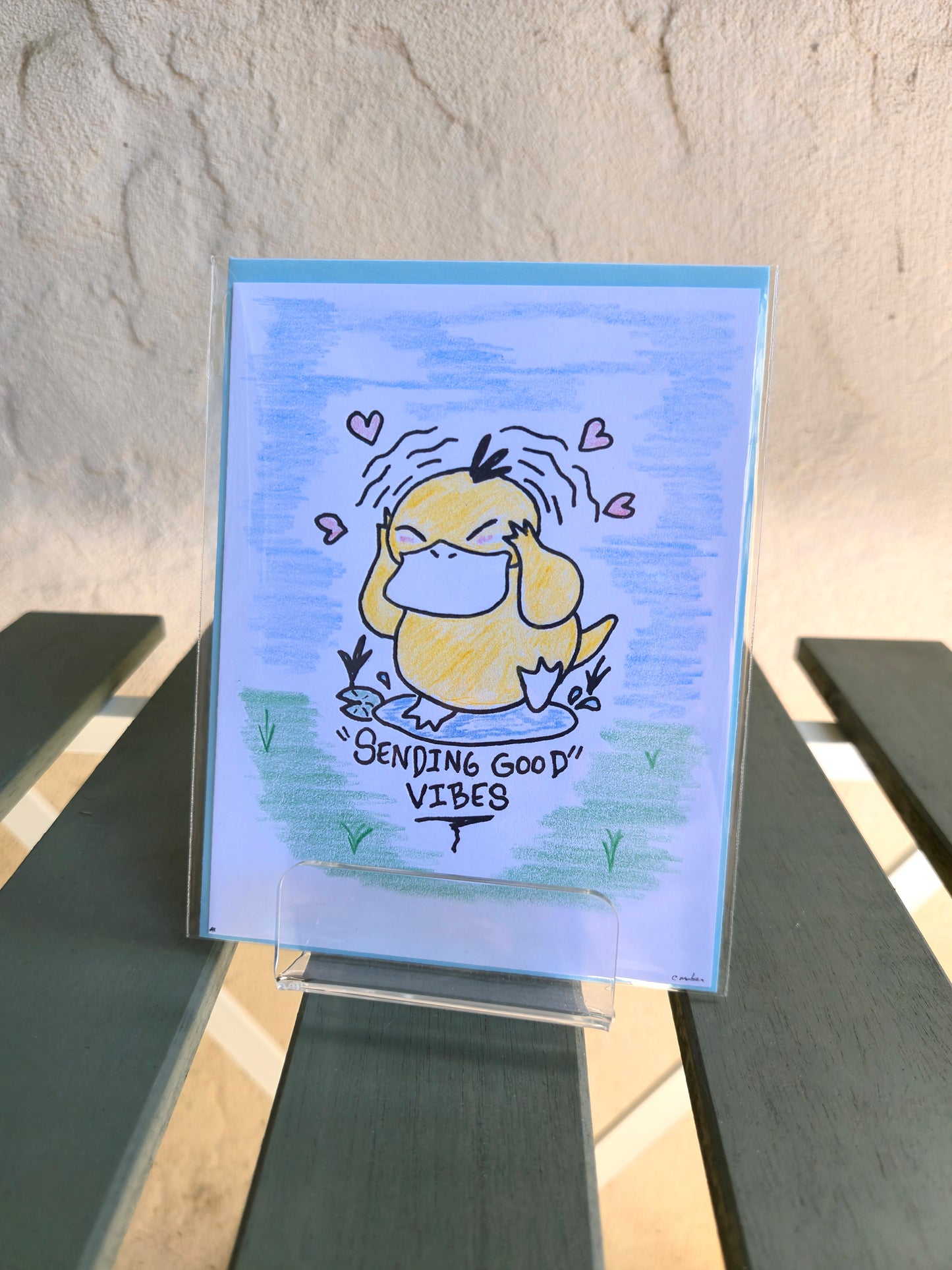 Psyduck Vibes | Art Print Greeting Card