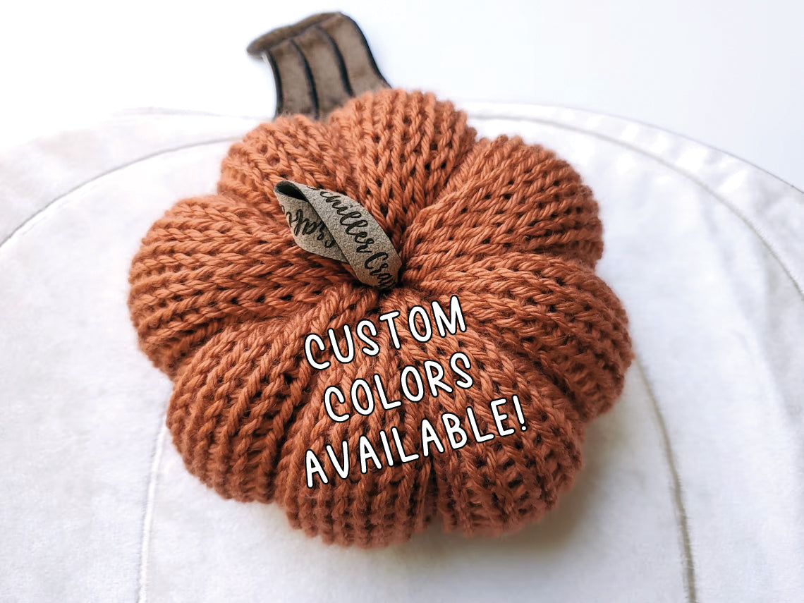 Custom SMALL Single Knit Pumpkin