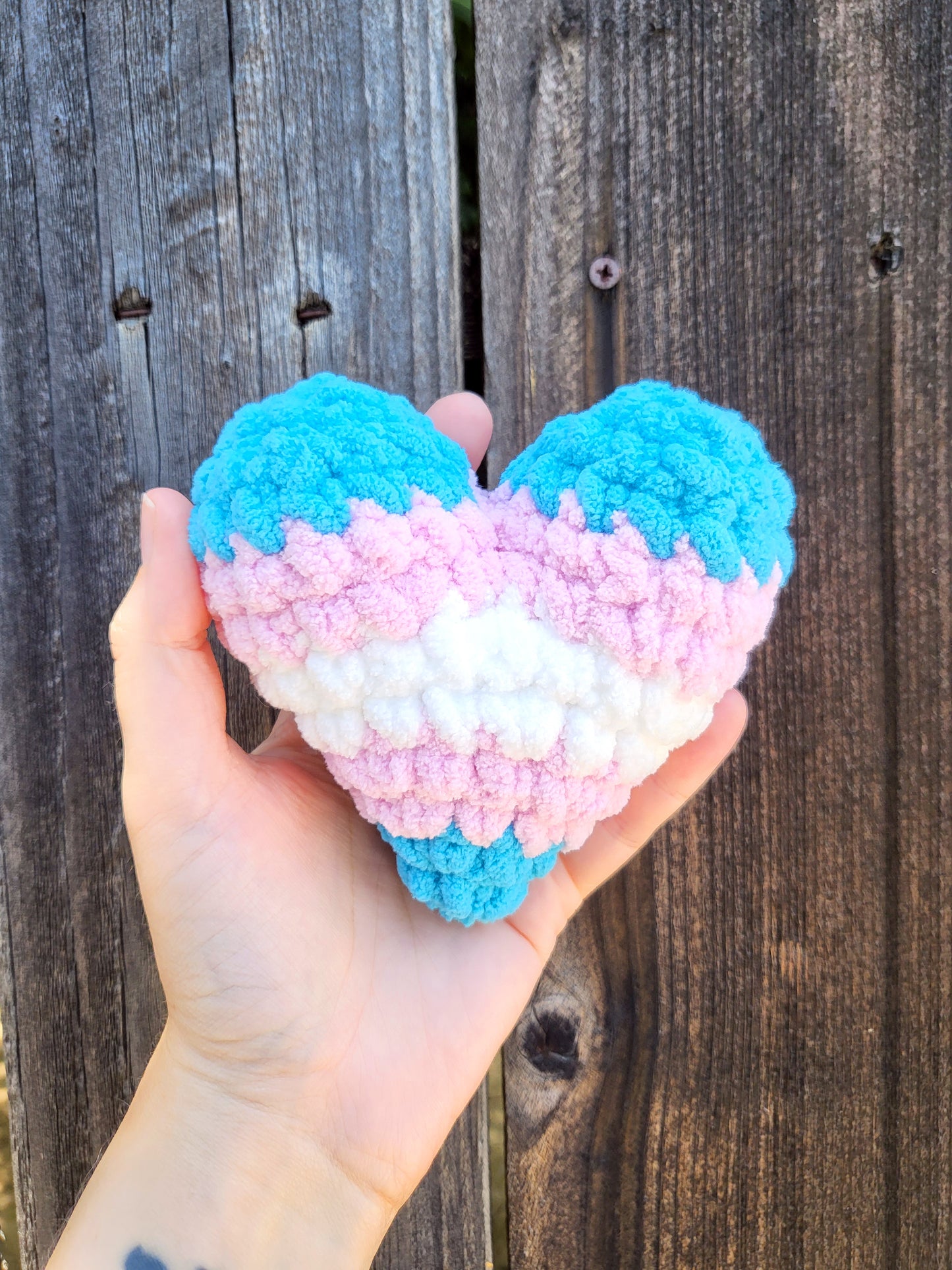 Mini Pride Heart Plushies | Made by queer artist!