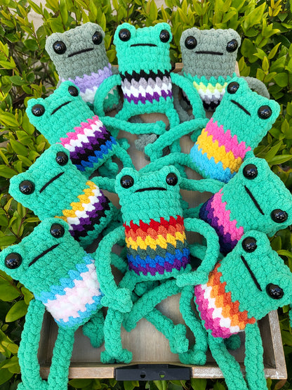 Ace Pride Frog Plushie | Made by queer artist!